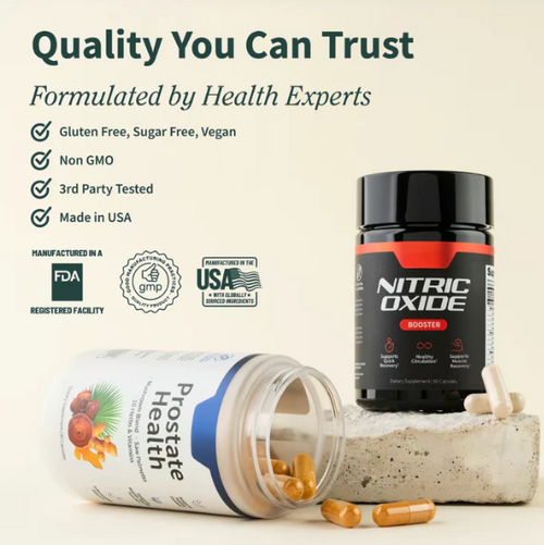 El Paquete Titan | Potenciador de Oxido Nitrico + Salud Prostatica